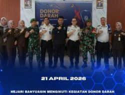 Peringati HBP Ke-62, Kejari Banyuasin Ikut Donor Darah di Lapas Kelas IIA Banyuasin