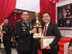 Satres Narkoba Polres Banyuasin Juara Lomba Kebersihan Mako, Raih Trofi HUT Bhayangkara ke-80