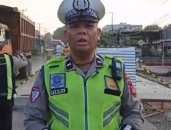 Pengecoran Jalintim KM 16 Banyuasin, Polisi Terapkan Sistem Buka-Tutup dan Himbau Gunakan Jalur Alternatif