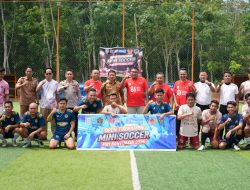 Asisten II Banyuasin Buka Open Turnamen Mini Soccer PWI, Diawali Laga Ekspedisi DPRD vs PWI Banyuasin