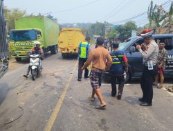 Diduga Mengantuk, Ambulance Melawan Arah Hantam Truk Tangki di Banyuasin, 6 Orang Luka-luka