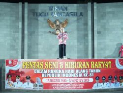 Apresiasi Semangat Warga, Wakil Bupati Banyuasin Buka Pentas Seni HUT Ke-81 RI di Kecamatan Banyuasin III
