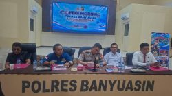 Perkuat Sinergitas, Polres Banyuasin Gelar Coffee Morning dan Deklarasi Anti Narkoba Bersama Media