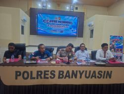 Perkuat Sinergitas, Polres Banyuasin Gelar Coffee Morning dan Deklarasi Anti Narkoba Bersama Media